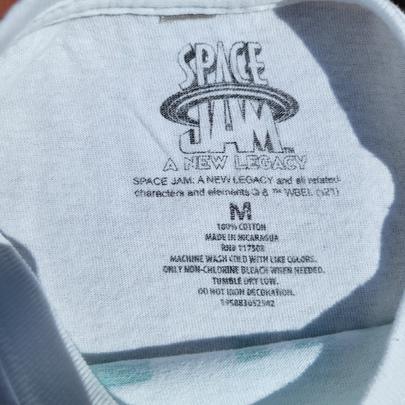 Space Jam Tune Squad Unisex Graphic White T-Shirt Size M - Picture 5 of 5